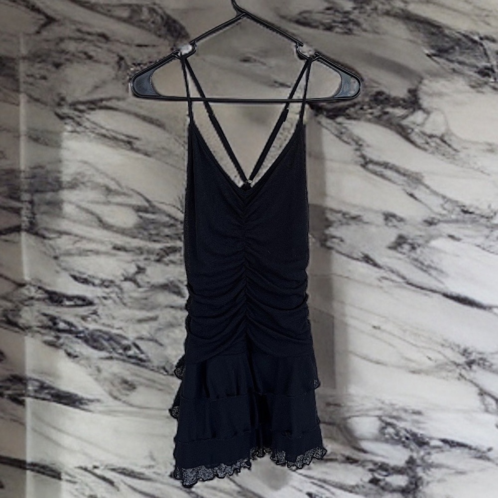 Black mini dress